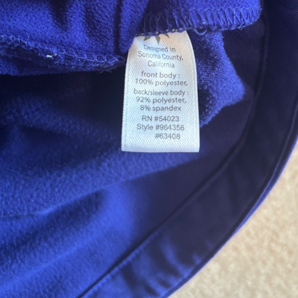 Athleta Womens Purple Full Zip Fleece Lined Athletic Jacket Size L 964356 - Picture 7 of 7